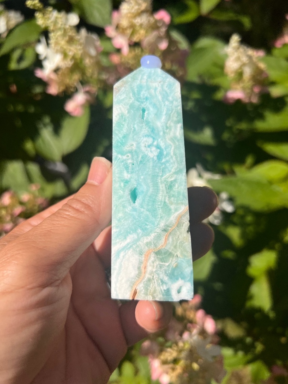 Hemimorphite (5) tower | crystal